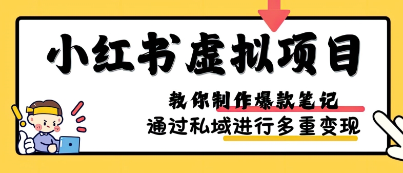 小红书虚拟项目实战，爆款笔记制作，矩阵放大玩法分享-悟空云赚AI