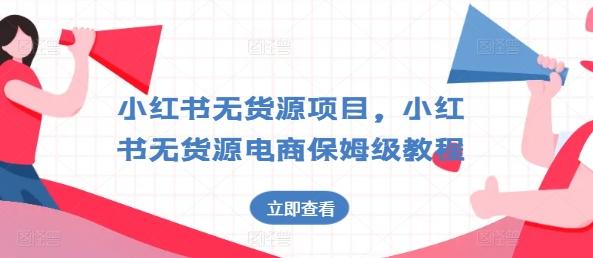小红书无货源项目，小红书无货源电商保姆级教程【揭秘】-悟空云赚AI