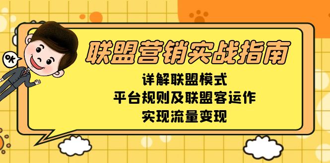 联盟营销实战指南，详解联盟模式、平台规则及联盟客运作，实现流量变现-悟空云赚AI