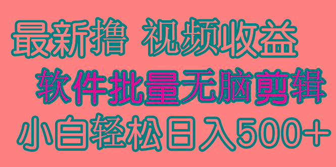 (9569期)发视频撸收益，软件无脑批量剪辑，第一天发第二天就有钱-悟空云赚AI
