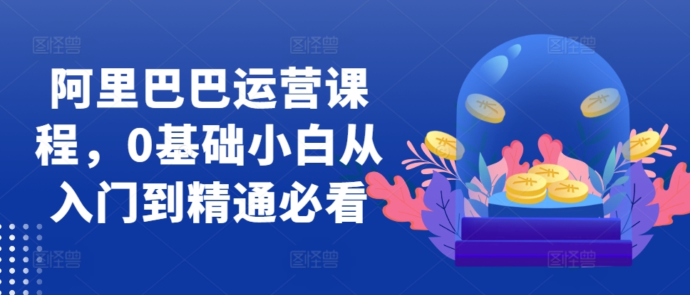 阿里巴巴运营课程，0基础小白从入门到精通必看-悟空云赚AI