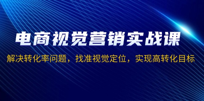 电商视觉营销实战课，解决转化率问题，找准视觉定位，实现高转化目标-悟空云赚AI
