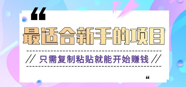 2024最适合新手操作的项目，新手小白只需复制粘贴就能开始赚钱【视频教程+软件】-悟空云赚AI