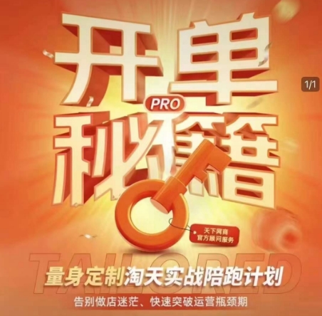 淘宝开单秘籍PRO，量身定制淘天实战陪跑计划，告别做店迷茫、快速突破运营瓶颈期-悟空云赚AI