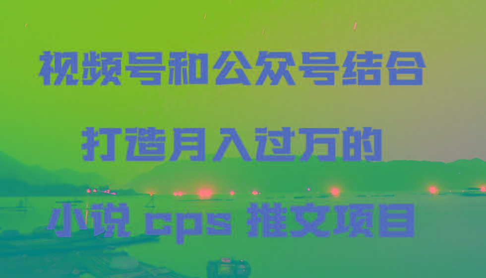 视频号和公众号结合打造月入过万的小说cps推文项目，包括市面上面的各种思路详解-悟空云赚AI