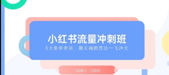 小红书流量冲刺班2025，最懂小红书的女人，快速教你2025年入局小红书-悟空云赚AI