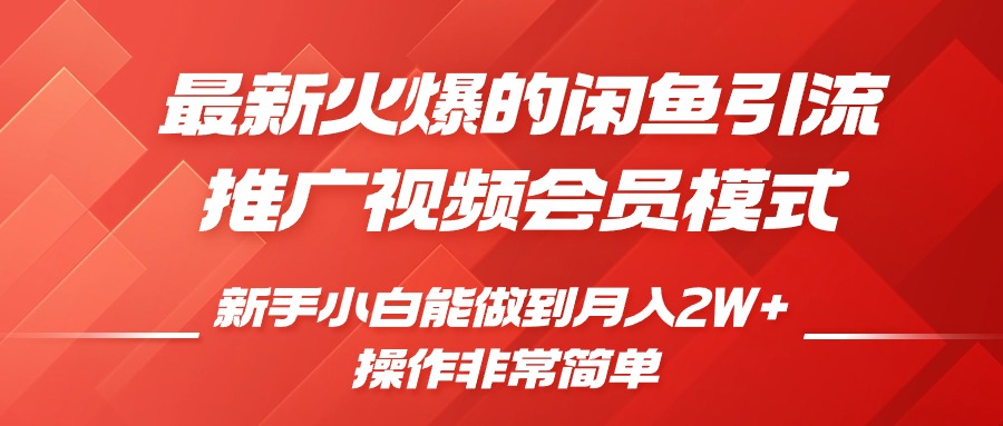 闲鱼引流推广影视会员，0成本就可以操作，新手小白月入过W+【揭秘】-悟空云赚AI