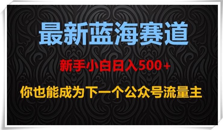 最新蓝海赛道，新手小白日入500+，你也能成为下一个公众号流量主【揭秘】-悟空云赚AI